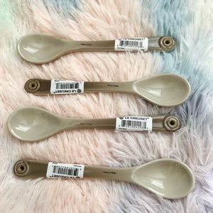 Le Creuset Nutmeg Cafe Tea Spoon Set New